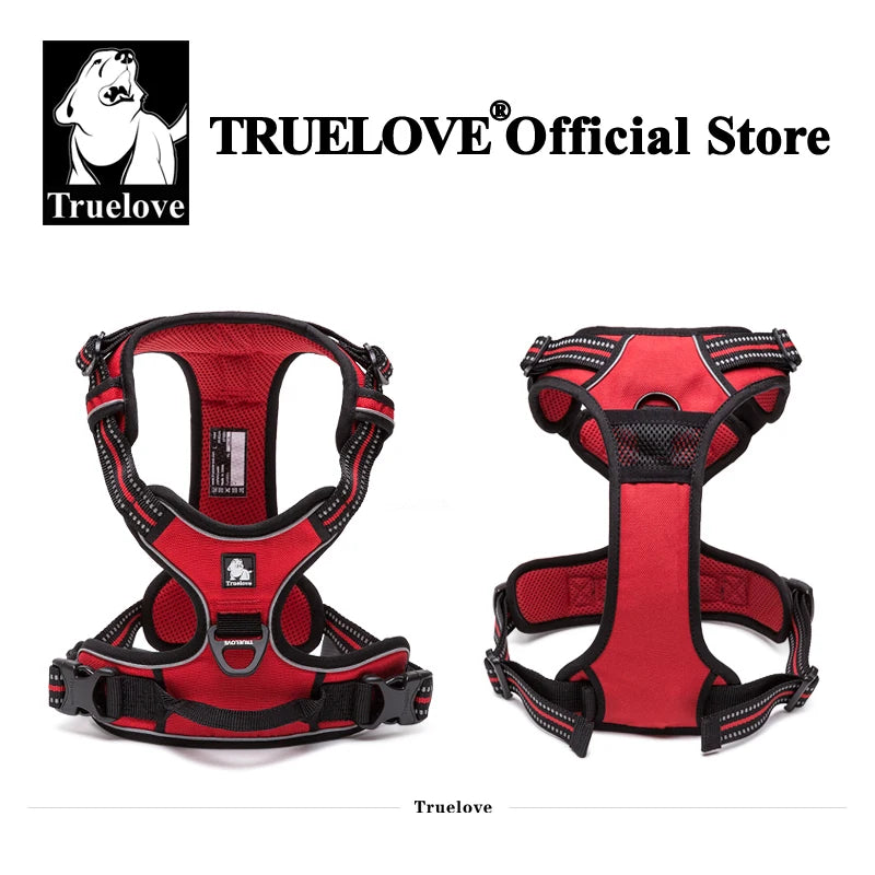 Truelove No-Pull Dog Harness – Adjustable, Reflective & Padded Vest with Easy Control Handle