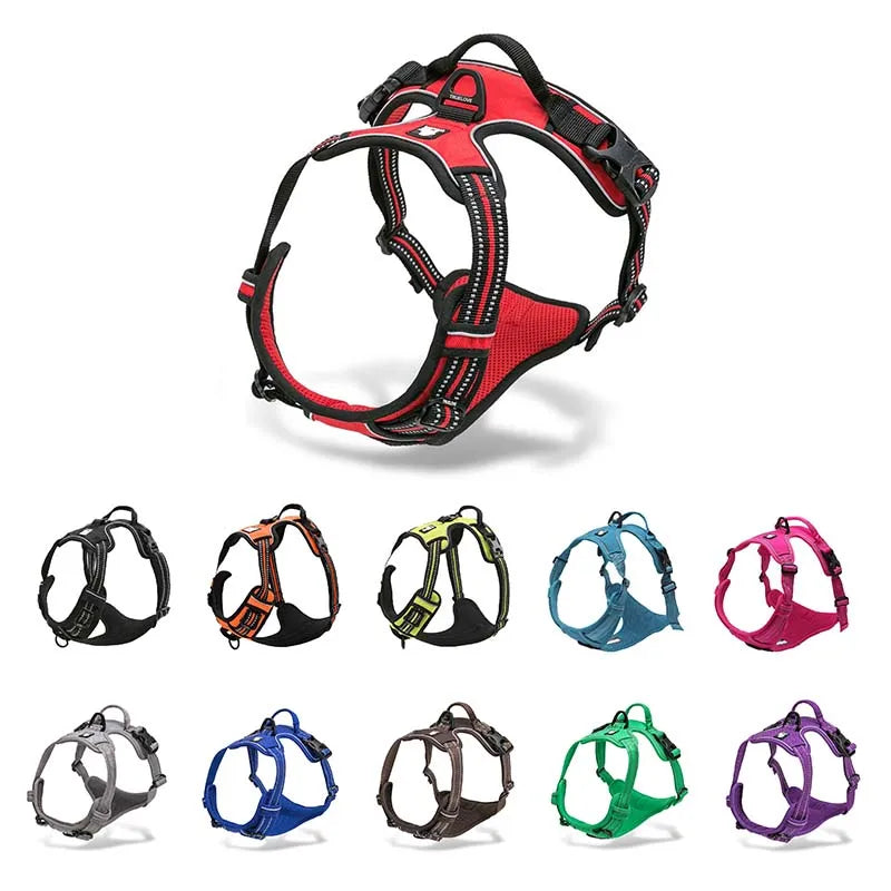 Truelove No-Pull Dog Harness – Adjustable, Reflective & Padded Vest with Easy Control Handle